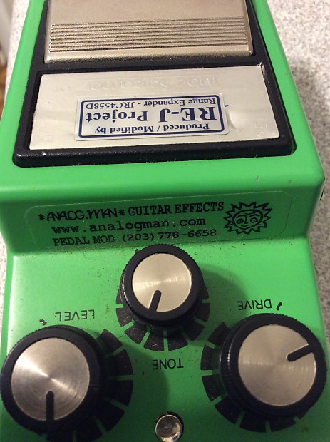 Analog Man Analogman Modded Ibanez TS9 Green RE-J Project