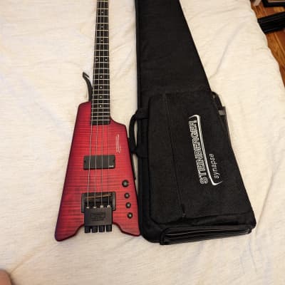 Steinberger Synapse XS-1FPA 4 String Bass - Transparent Red