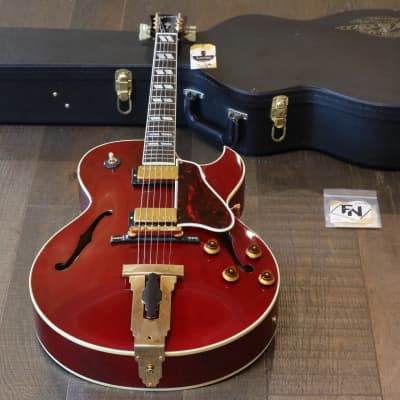 MINTY! 2002 Gibson Custom L-4 CES James Hutchins Master Model Wine Red + OHSC for sale