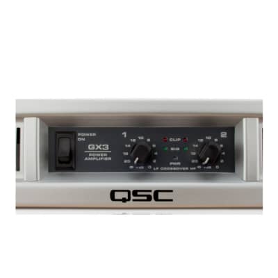QSC GX3 300 Watt 8 Ohm Power Lightweight Amplifier with Grounded Collector Output System for Professional Quality Audio image 4
