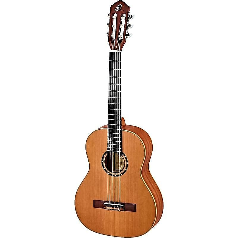Ortega Guitars Family Series Cedar Top 3/4-Size Left-Handed Nylon String Guitar w/ Gig Bag & Video image 1
