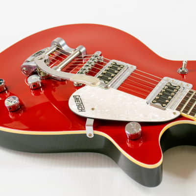 Gretsch G5232T Electromatic Double Jet FT Electric Guitar with Bigsby (w/ Hard Shell case)- Firestick Red image 4