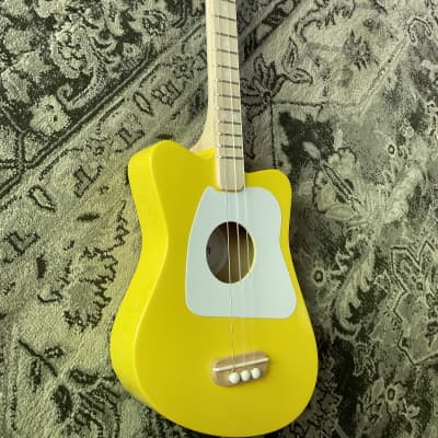 Loog Mini 3 String Acoustic Kids Guitar for Beginners - Yellow image 2
