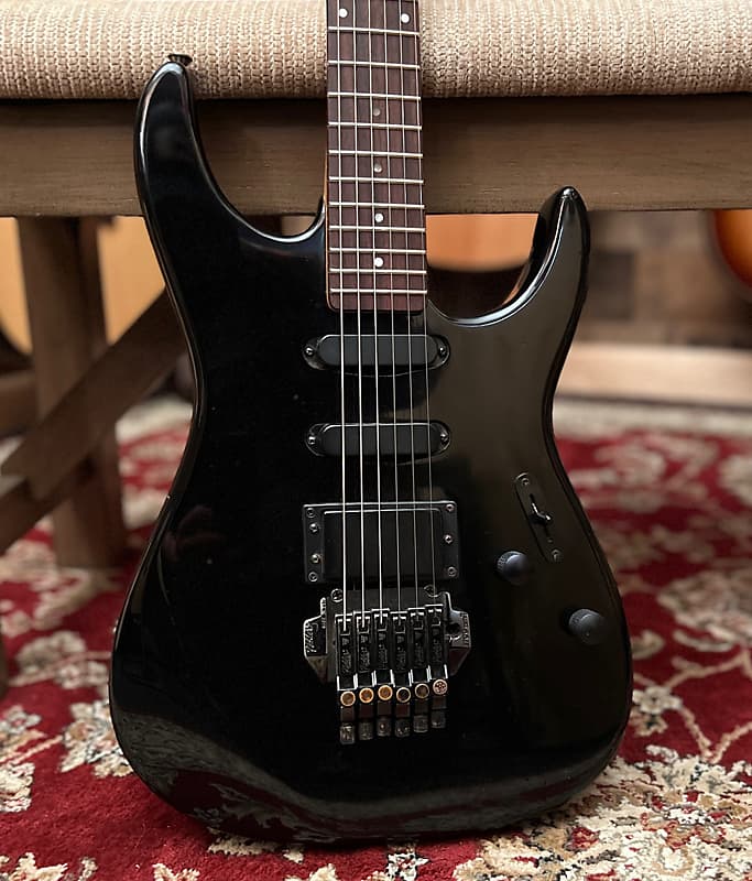 Guild 80's Shredder Electric Guitar w/ Hard Case - Made in USA, HSS, Kahler 2700, Black image 1