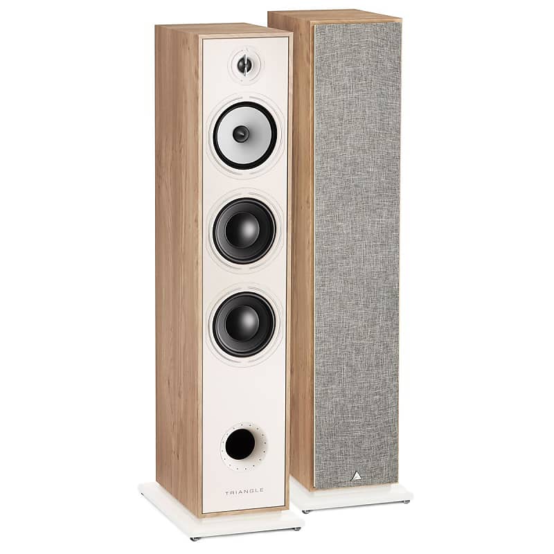 Triangle Borea BR08 Floorstanding Speaker, Light Oak  			
