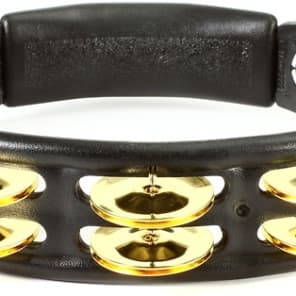 Latin Percussion Cyclops Handheld Tambourine - Black with Brass Jingles image 2