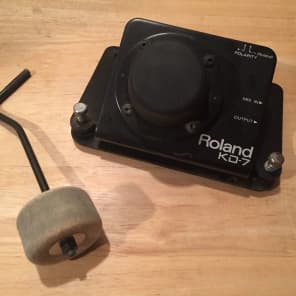 Roland  KD-7 Electronic Bass Kick Drum Trigger With Reverse Inverted Beater KDB7 image 1