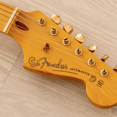 2012 Fender Jazzmaster '58 Vintage Reissue FSR Gold Guard JM66G Blonde w/ Maple Fretboard, Japan MIJ image 4