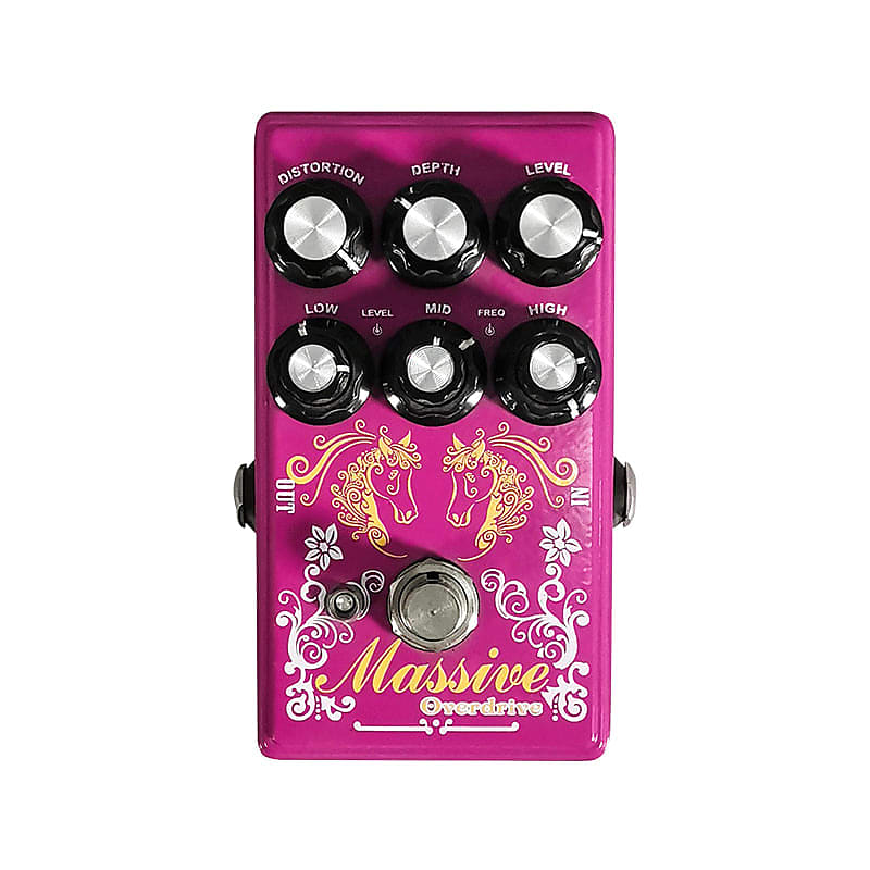 Super Overdrive effect pedal with Distortion, Depth ,Level,3