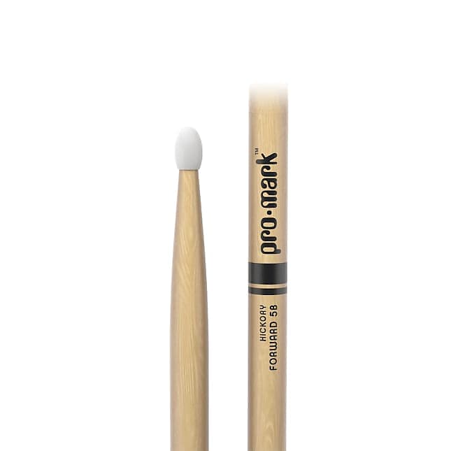 ProMark TX5BN Classic Forward 5B Hickory Drumstick, Oval Nylon Tip image 1