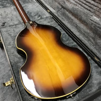 Jay Turser Violin Bass  with Epiphone HSC - 2000s Aged 3-Color Sunburst image 8
