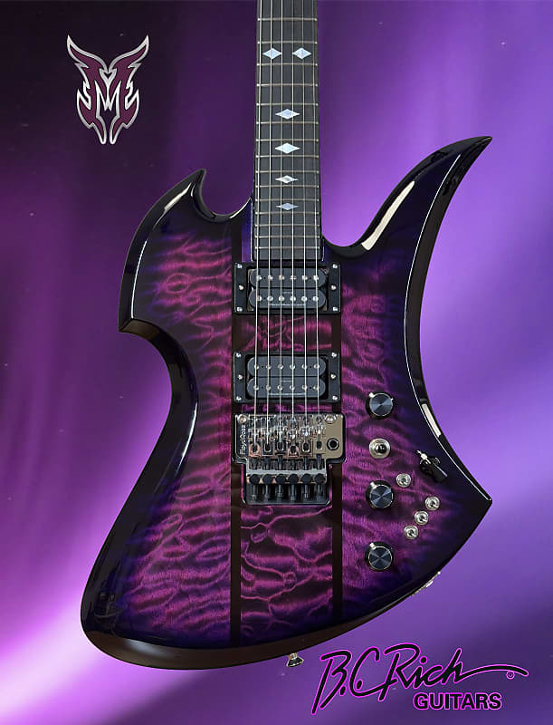 B.C. Rich Custom Shop Mockingbird SL 2025 - Purple Burst image 1