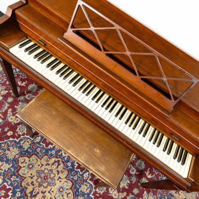 Kimball Classic Upright Piano | Satin Mahogany | SN: 615879 image 4
