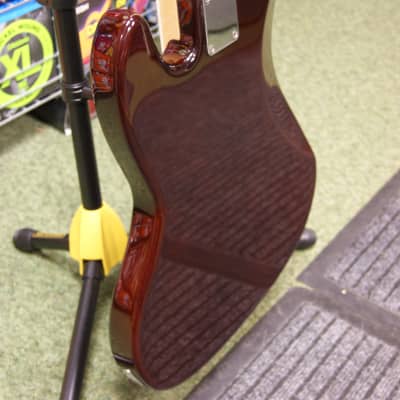 Revelation RBN 5 string bass guitar in quilted maple dark sunburst image 6