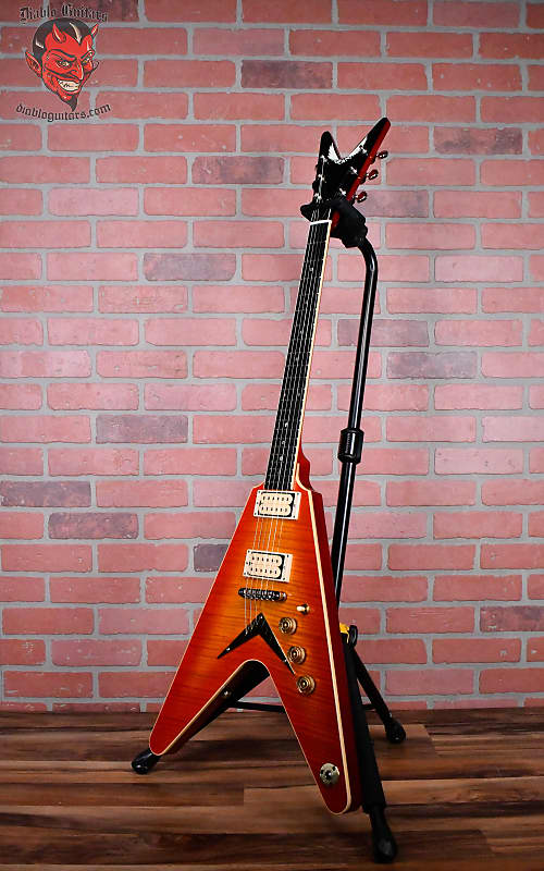 Dean USA V 1977 Limited Edition #14 of 35 Flame Top Trans