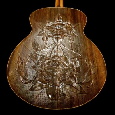 Blueberry Handmade Grand Concert Guitar - Balinese Rosewood Body image 11