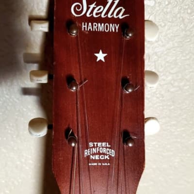 Harmony Stella Parlor Guitar H-927 1965-68 Natural image 4