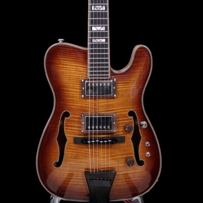 Maxey Archtops Lark Guitar - Tele Style Archotp Burst image 1