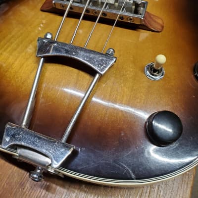 Unixox Violin Bass 1970's - Tobacco Burst image 9