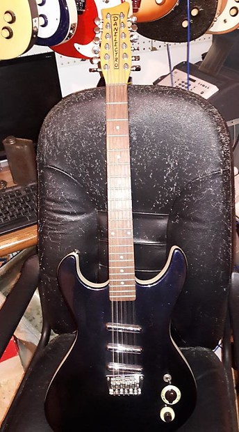Danelectro  1st issue Hodad 12 out of production  2003 deep blue sparkle image 1
