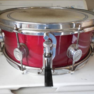 DW Pacific CX Snare Drum 5x14" Wine Color Wood Shelled FREE USA SHIPPING image 4