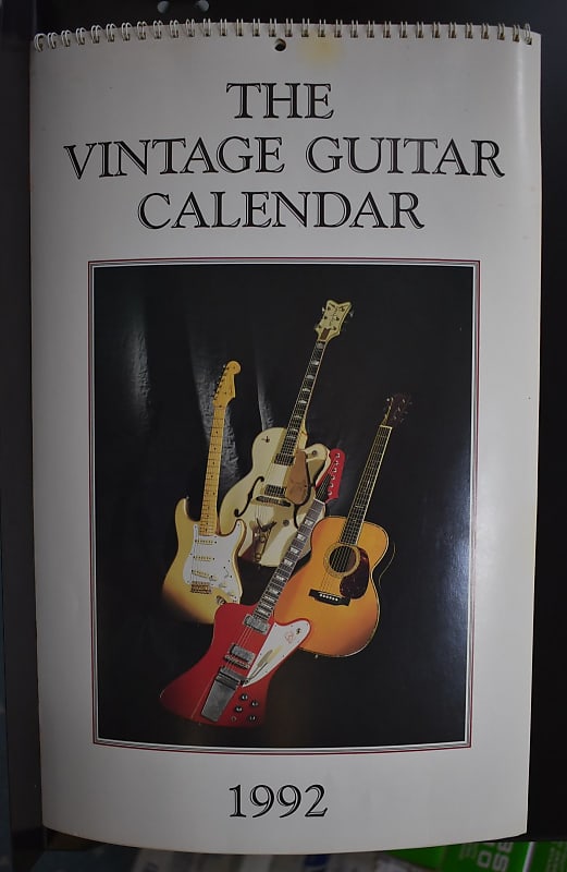 The Vintage Guitar Calendar 1998～2001 Vintage Guitar Wall calendar 1998, 1999, 2000, 2001