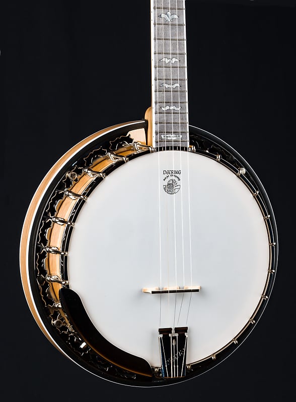 Deering White Lotus White Oak 5-String Banjo NEW image 1