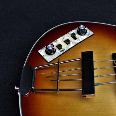 Hofner HCT-500/1L SB Left Handed Contemporary Beatle Bass Hard To Find Brown Sunburst & Hofner CASE image 13