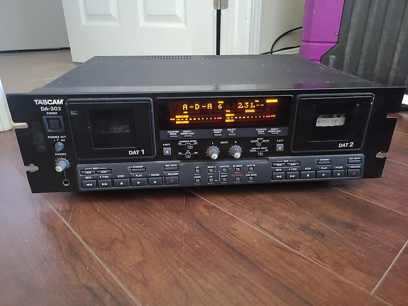 Tascam DA302 Dual Dat Machine Reverb