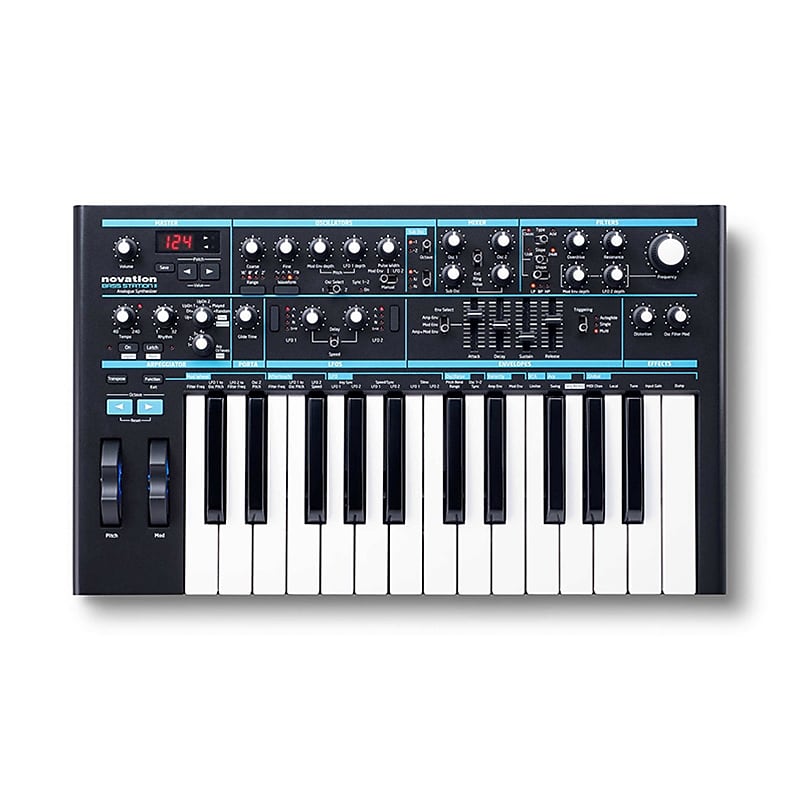 Novation Bass Station II Analog Monophonic Synthesizer with Reverb