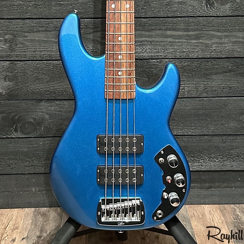 G&L USA CLF Research L-2500 5 String Metallic Blue Electric