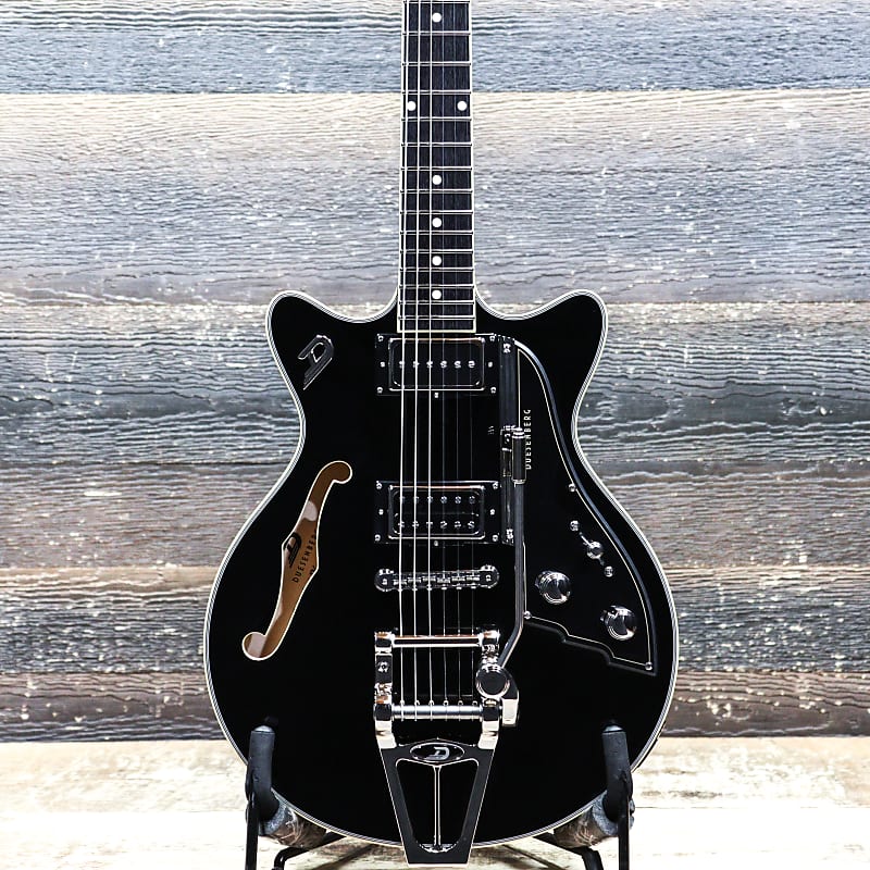 Duesenberg Fullertone TV SemiHollow Body Black Electric Reverb UK