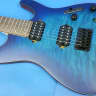 NEW Ibanez S621QMSBF Slim Body Electric Guitar Sapphire Blue