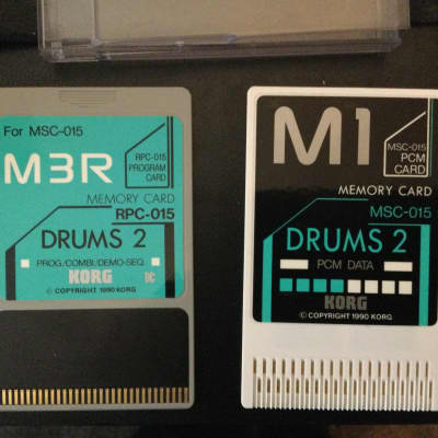 Korg M3R Program and PCM Memory Cards MSC-015/RPC-015 Drums 2 - READ DESCRIPTION