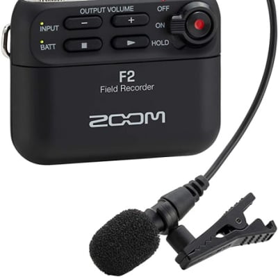 Zoom F2 Portable Digital Field Recorder w/ Lav Mic image 2