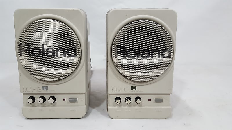 Roland MA-12C Amplified Stereo Micro Monitor Speakers Desktop Pair Set