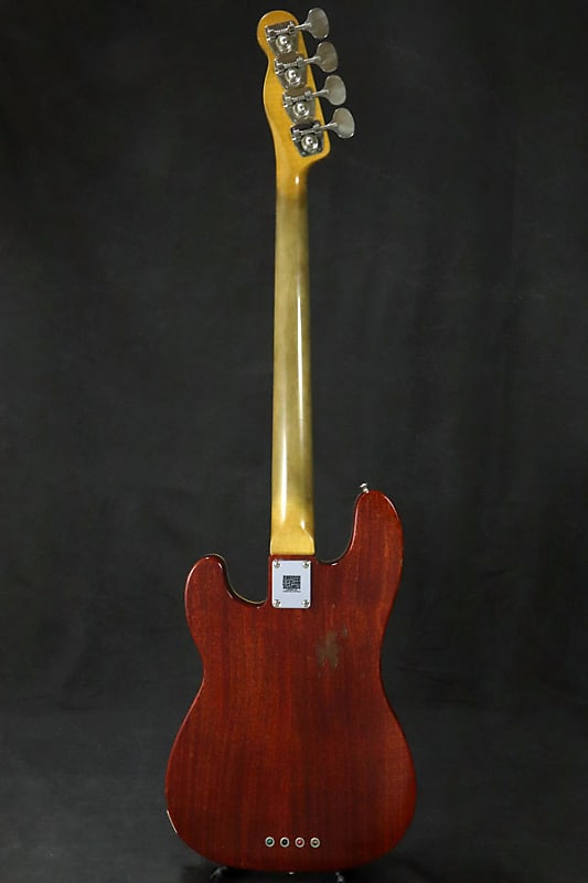 ベース Bruno guitars Telebird Bruno Guitars Telebird Bass Brass Powder Gold - Free