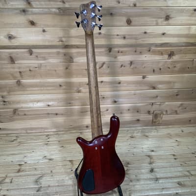 Warwick Pro Series Streamer LX 5 String Electric Bass - Burgundy Red Transparent Satin image 5