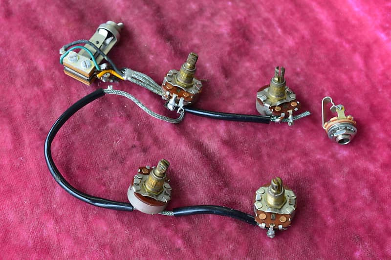 Vintage 1960s Gibson ES335 mono wiring harness ES335 Reverb UK