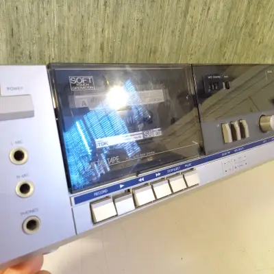 Sanyo RD-S22 Tape Deck Cassette Deck Tested Working Silver Vintage Japan image 5