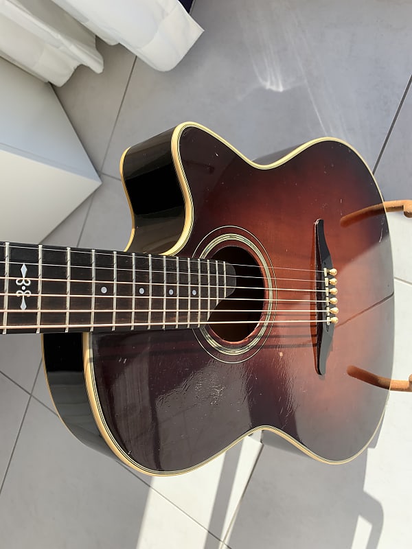 1988 K. Yairi YE-3 - Sunburst | Vintage Thinline Japan Masterbuilt Acoustic  Guitar | Case