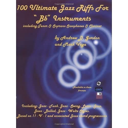 100 Ultimate Jazz Riffs For Bb Instruments Gordon Andrew D Reverb 5257