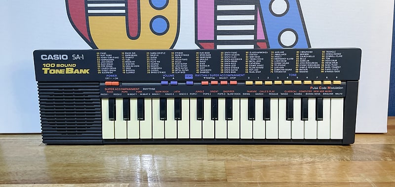 Casio SA-1 ToneBank keyboard Ultra Rare Black Finish