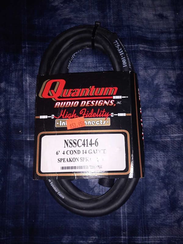 Quantum NSSC414-6 6' Cond 14 Gauge Speakon Speaker Cable / Authorized Dealer image 1