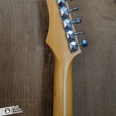 Vantage Stratocaster-Style Electric Guitar Black image 8