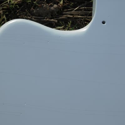 3lbs 12oz BloomDoom Nitro Lacquer Aged Relic Faded Sonic Blue Jazz-style Vintage Custom Guitar Body image 10