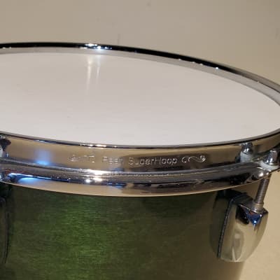 VTG PEARL Emerald Mist Tom Drum 13"x11" Maple Prestige Session - Gorgeous Clean image 8