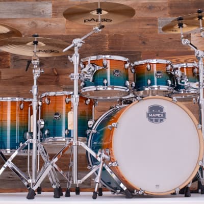 MAPEX ARMORY LIMITED EDITION 7 PIECE DRUM KIT, OCEAN SUNSET, EXCLUSIVE image 2