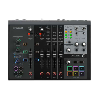 Yamaha AG08 8-channel Mixer/USB Interface for Mac/PC - Black image 1