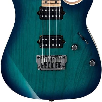 Ibanez RG652AHMFX Prestige RG Series 6-String Electric Guitar Nebula Green Burst image 1